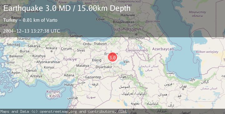 Map of EASTERN TURKEY