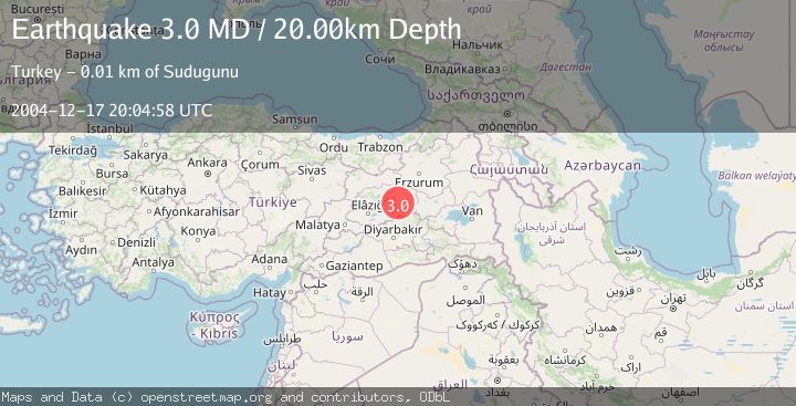 Map of EASTERN TURKEY