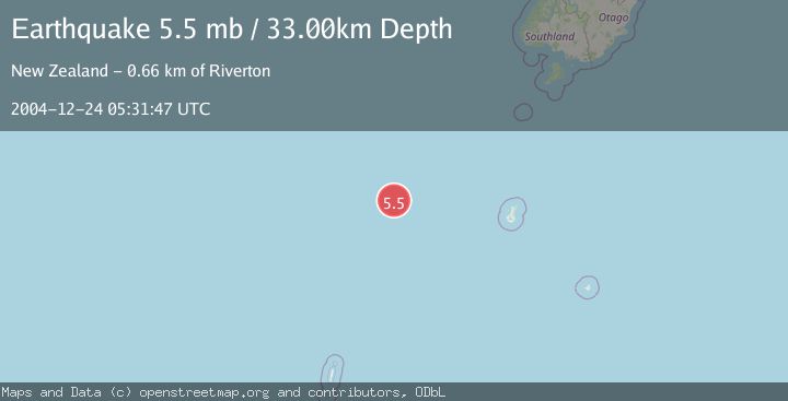 Map of NORTH OF MACQUARIE ISLAND