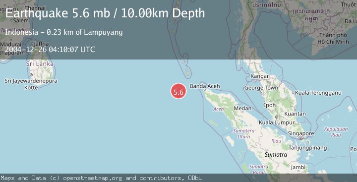 Map of OFF W COAST OF NORTHERN SUMATRA