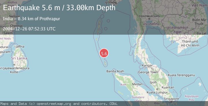Map of NICOBAR ISLANDS, INDIA REGION