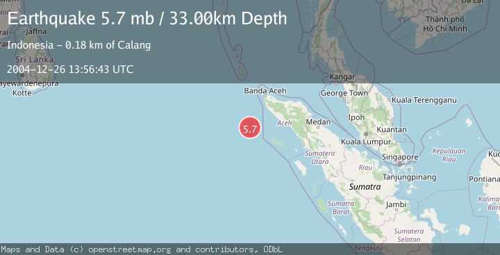 Map of OFF W COAST OF NORTHERN SUMATRA