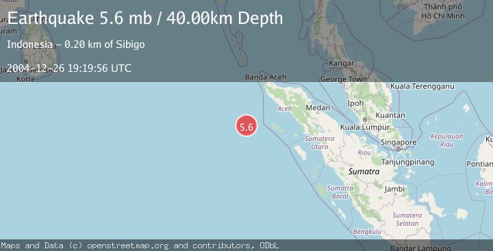Map of OFF W COAST OF NORTHERN SUMATRA