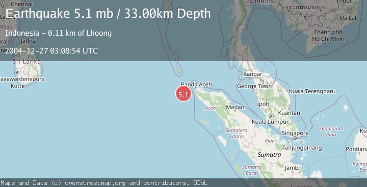 Map of NORTHERN SUMATRA, INDONESIA