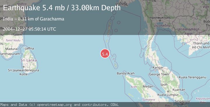 Map of NICOBAR ISLANDS, INDIA REGION