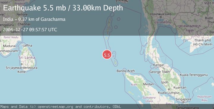 Map of NICOBAR ISLANDS, INDIA REGION