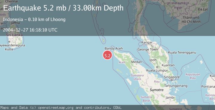 Map of OFF W COAST OF NORTHERN SUMATRA