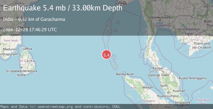 Map of NICOBAR ISLANDS, INDIA REGION