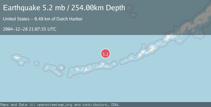 Map of ANDREANOF ISLANDS, ALEUTIAN IS.