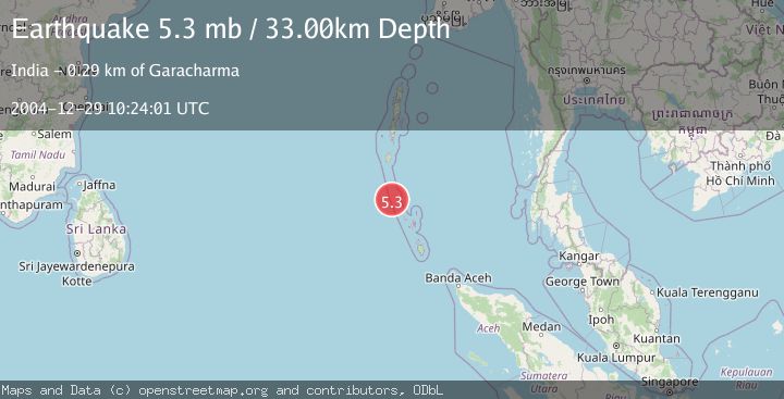 Map of NICOBAR ISLANDS, INDIA REGION