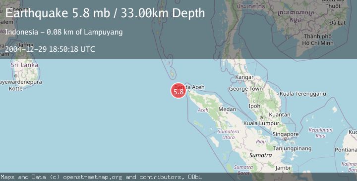 Map of NORTHERN SUMATRA, INDONESIA