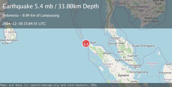 Map of NORTHERN SUMATRA, INDONESIA