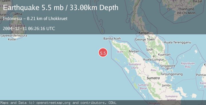 Map of OFF W COAST OF NORTHERN SUMATRA