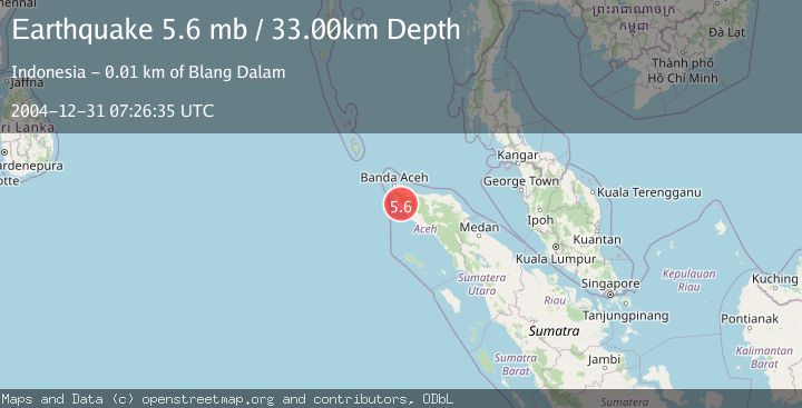 Map of NORTHERN SUMATRA, INDONESIA