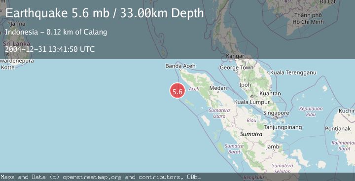 Map of OFF W COAST OF NORTHERN SUMATRA