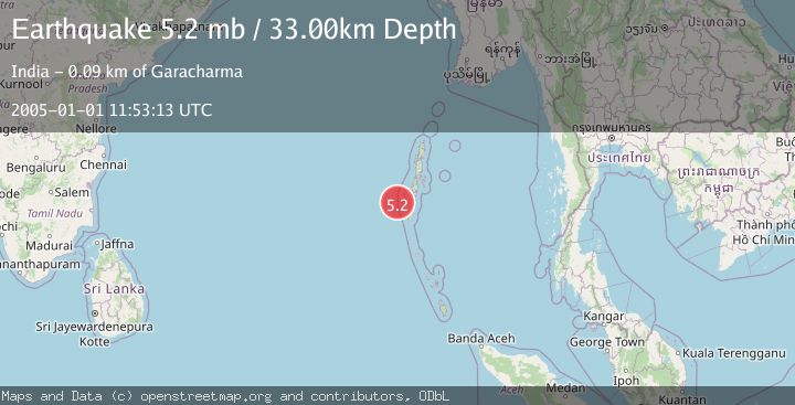Map of ANDAMAN ISLANDS, INDIA REGION