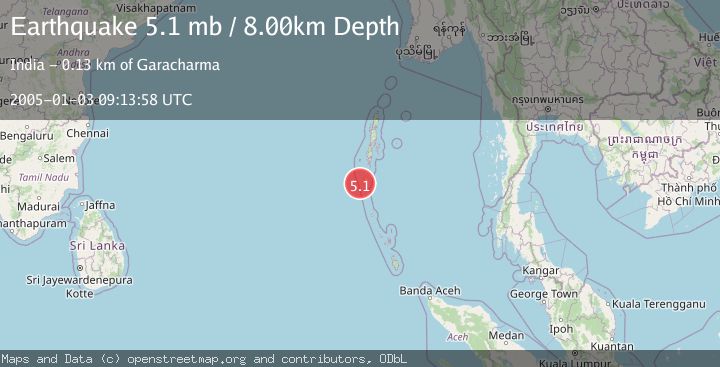 Map of ANDAMAN ISLANDS, INDIA REGION