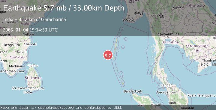 Map of ANDAMAN ISLANDS, INDIA REGION
