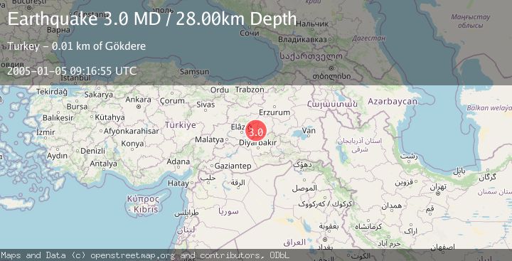 Map of EASTERN TURKEY