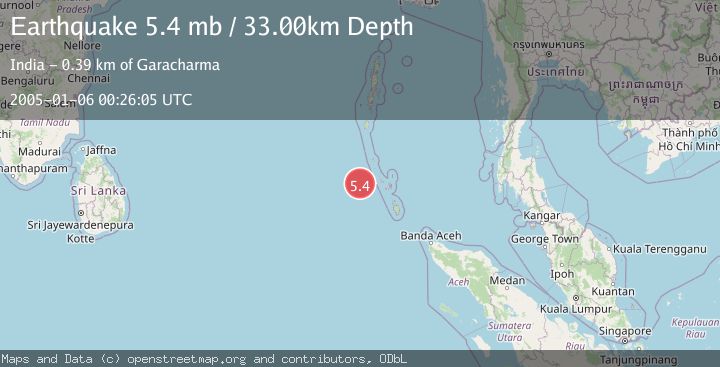 Map of NICOBAR ISLANDS, INDIA REGION