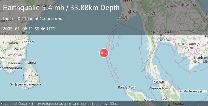 Map of ANDAMAN ISLANDS, INDIA REGION