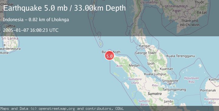 Map of NORTHERN SUMATRA, INDONESIA