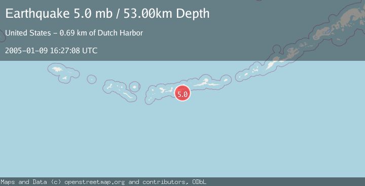 Map of ANDREANOF ISLANDS, ALEUTIAN IS.