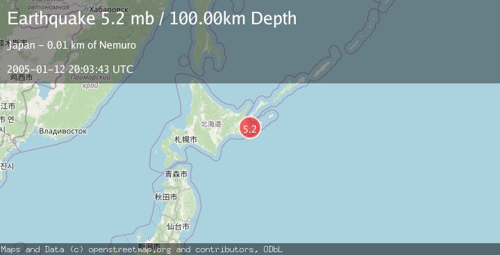 Map of HOKKAIDO, JAPAN REGION
