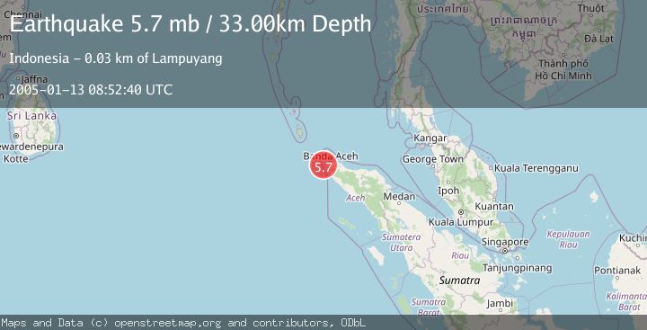 Map of NORTHERN SUMATRA, INDONESIA