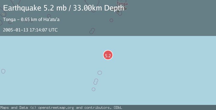 Map of SOUTH OF FIJI ISLANDS