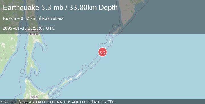 Map of KURIL ISLANDS