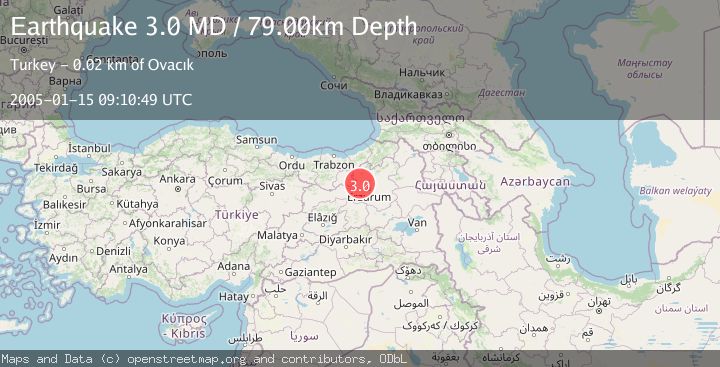 Map of EASTERN TURKEY