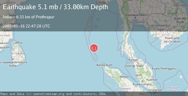 Map of NICOBAR ISLANDS, INDIA REGION