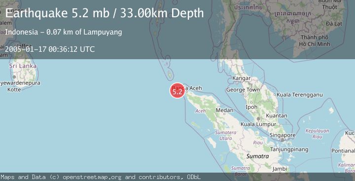 Map of NORTHERN SUMATRA, INDONESIA