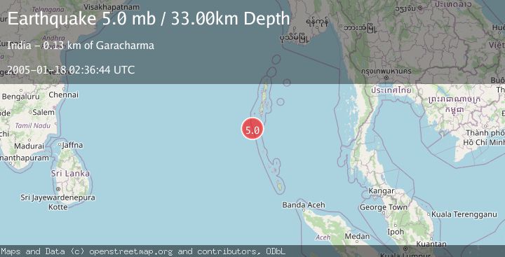 Map of ANDAMAN ISLANDS, INDIA REGION