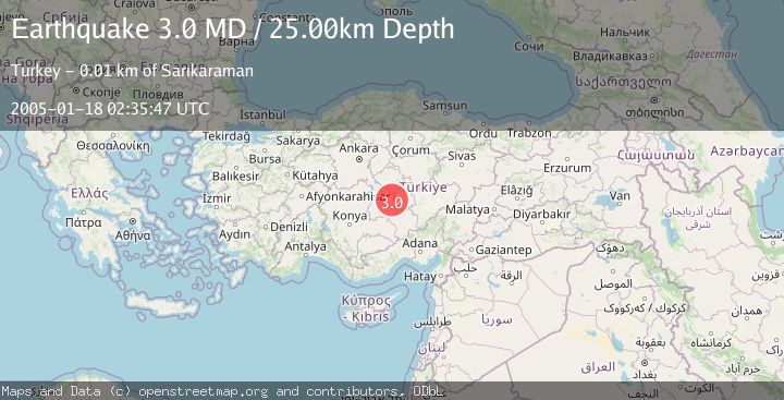 Map of CENTRAL TURKEY