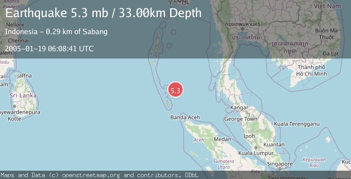 Map of NICOBAR ISLANDS, INDIA REGION