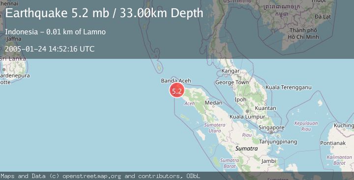 Map of NORTHERN SUMATRA, INDONESIA