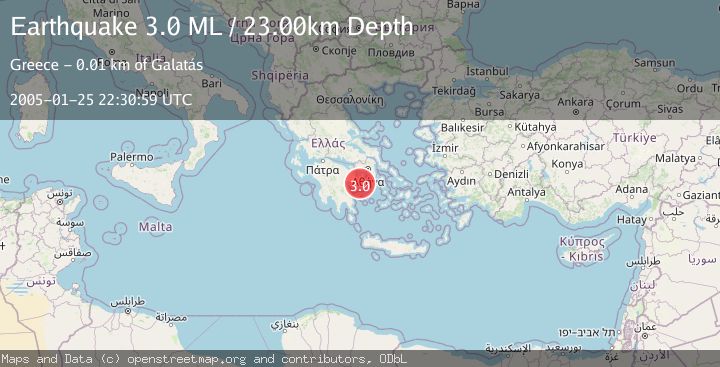 Map of SOUTHERN GREECE