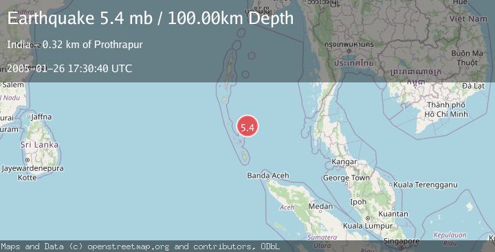 Map of NICOBAR ISLANDS, INDIA REGION