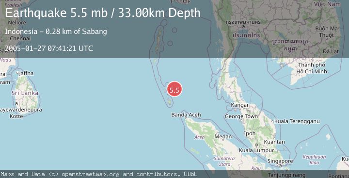Map of NICOBAR ISLANDS, INDIA REGION