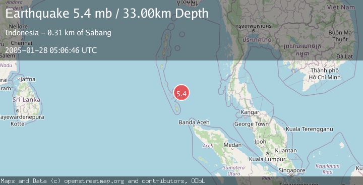 Map of NICOBAR ISLANDS, INDIA REGION