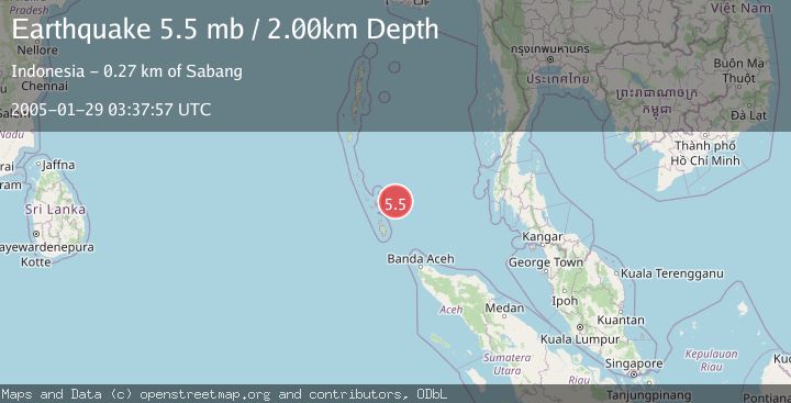 Map of NICOBAR ISLANDS, INDIA REGION