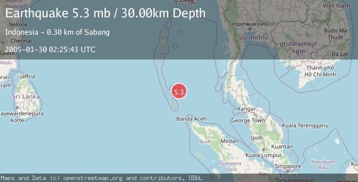 Map of NICOBAR ISLANDS, INDIA REGION