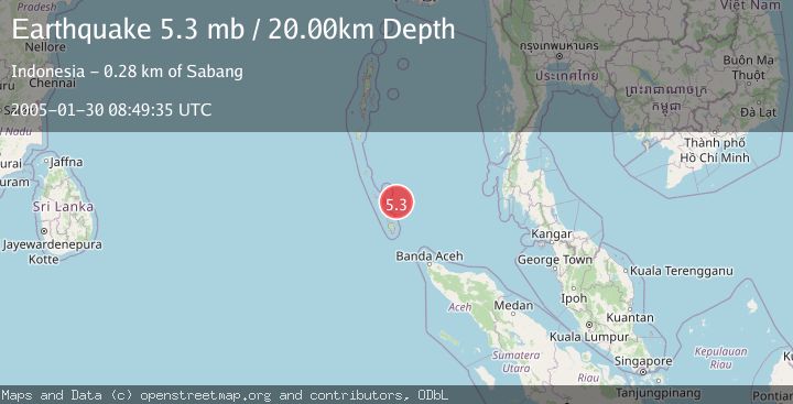 Map of NICOBAR ISLANDS, INDIA REGION