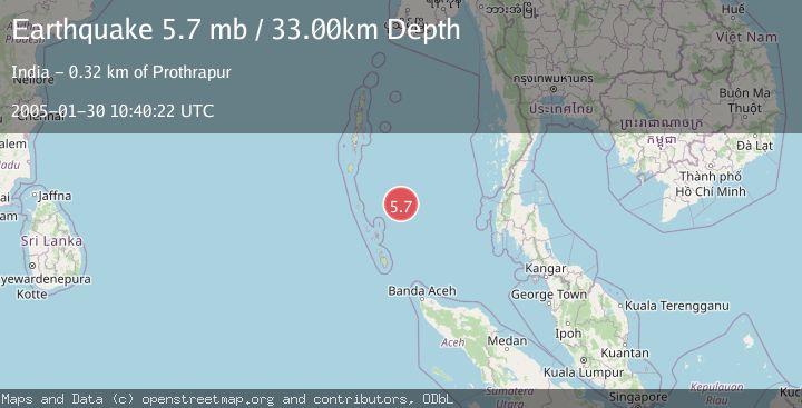 Map of NICOBAR ISLANDS, INDIA REGION