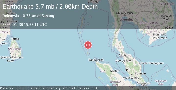 Map of NICOBAR ISLANDS, INDIA REGION