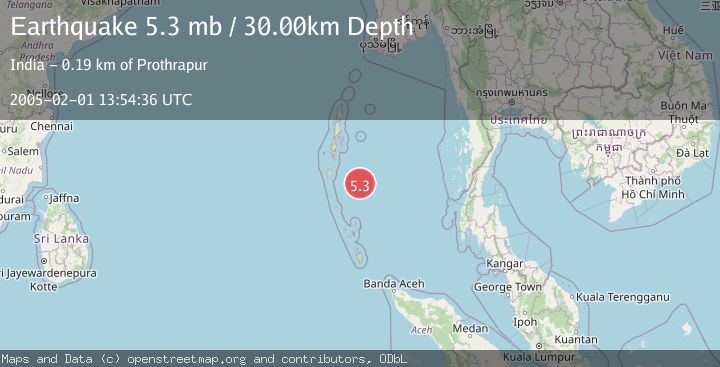 Map of ANDAMAN ISLANDS, INDIA REGION