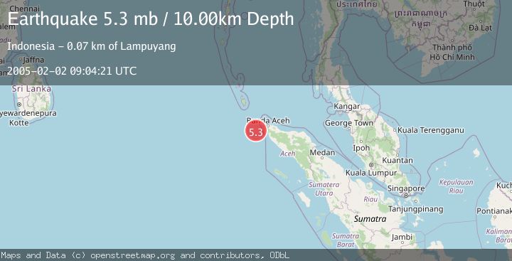 Map of NORTHERN SUMATRA, INDONESIA