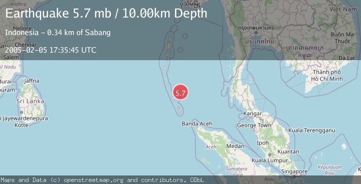 Map of NICOBAR ISLANDS, INDIA REGION